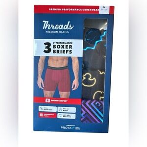 Premium Basics Boxer Briefs - Red and Black